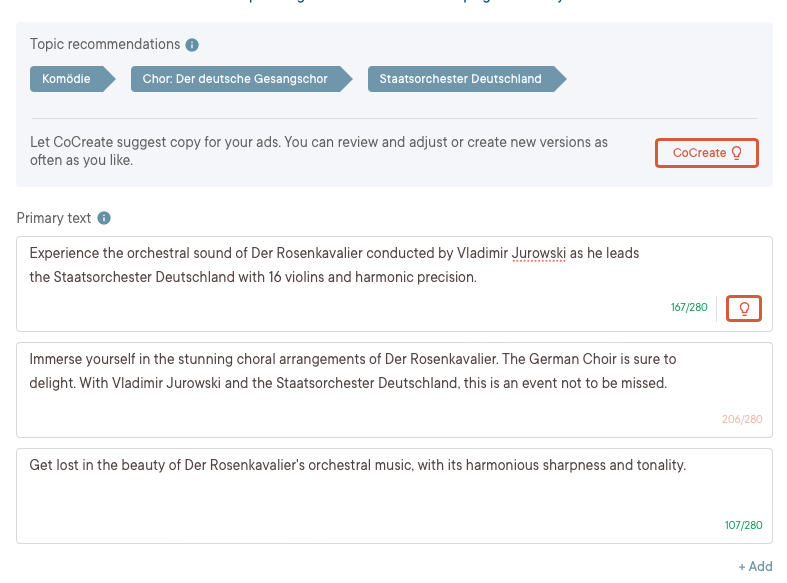 AI creates your targeting and ads