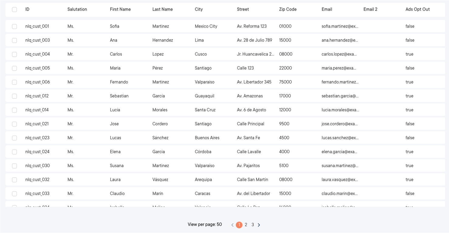 Browse or export